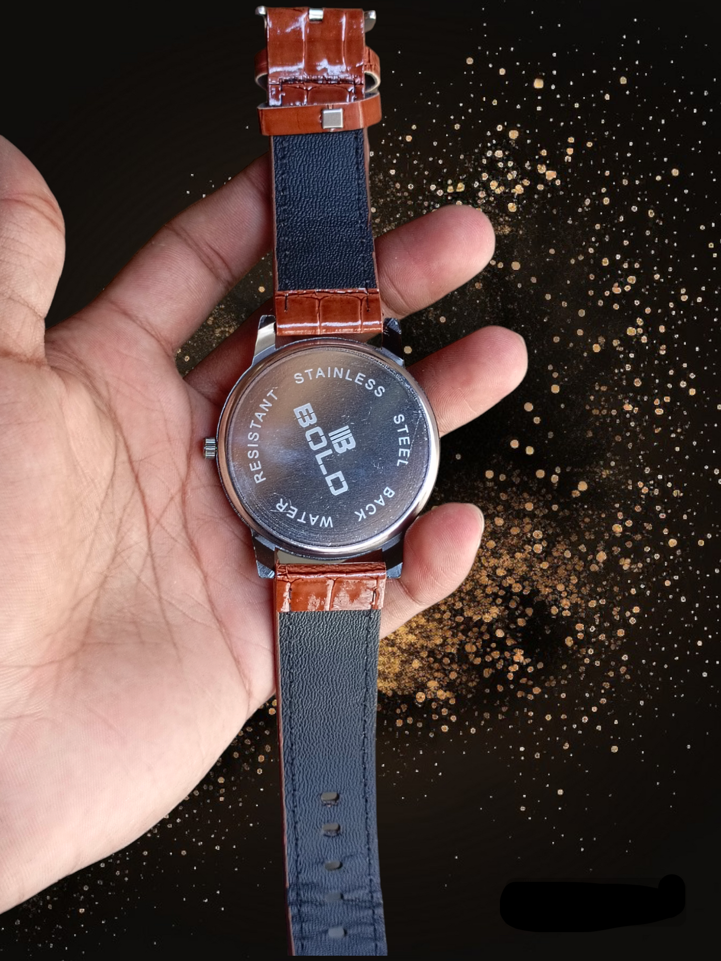 Brown shiny strap Watch