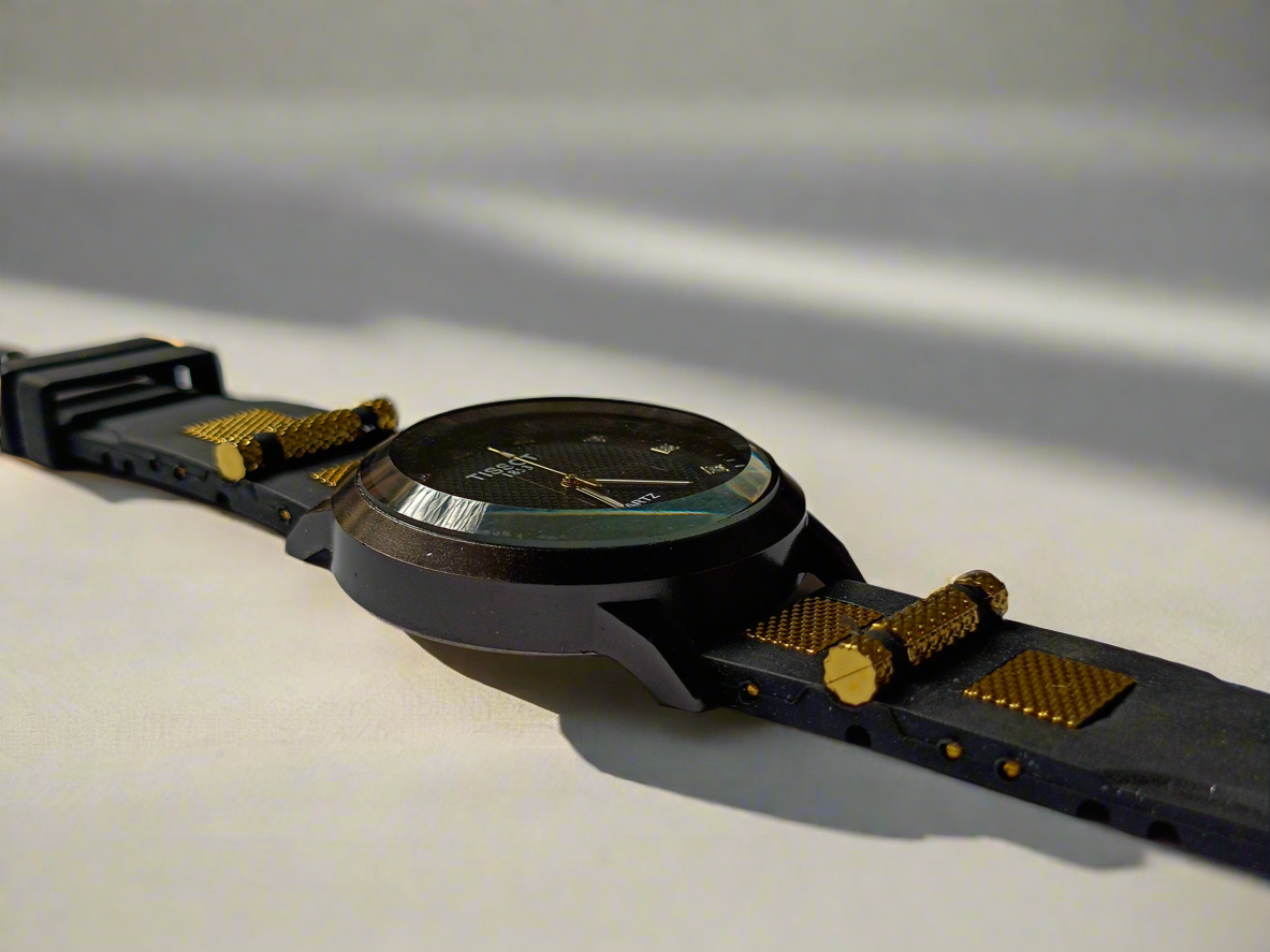 TW Gold and Black Strap watch