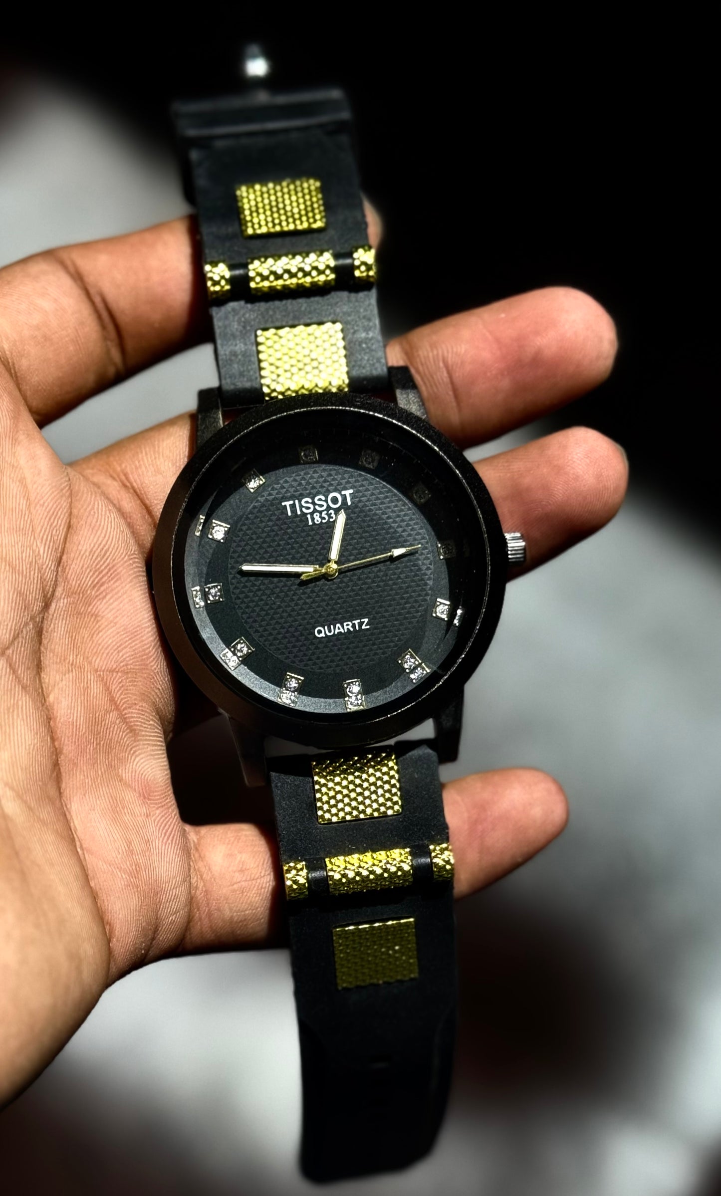 TW Gold and Black Strap watch