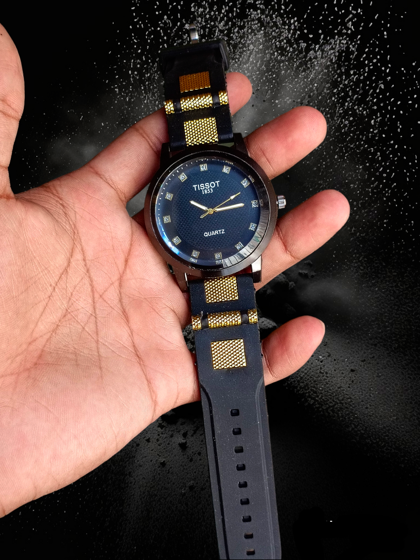 TW Gold and Black Strap watch